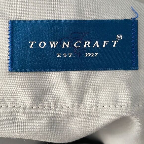 JC Penney Towncraft Worsted Wool Polyester Men’s Grey Dress Pants 38x30 - Picture 5 of 9